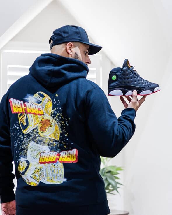 Michael Jordan 3 Peat x 2 Hoodie