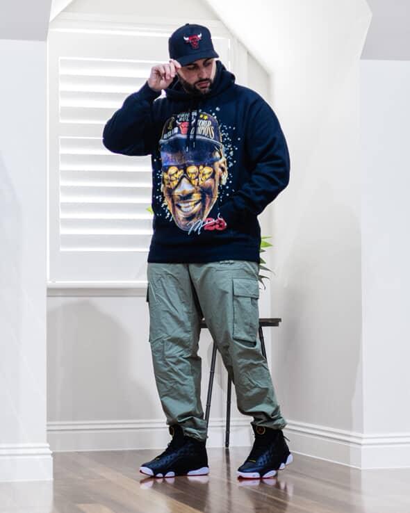 Michael Jordan 3 Peat x 2 Hoodie