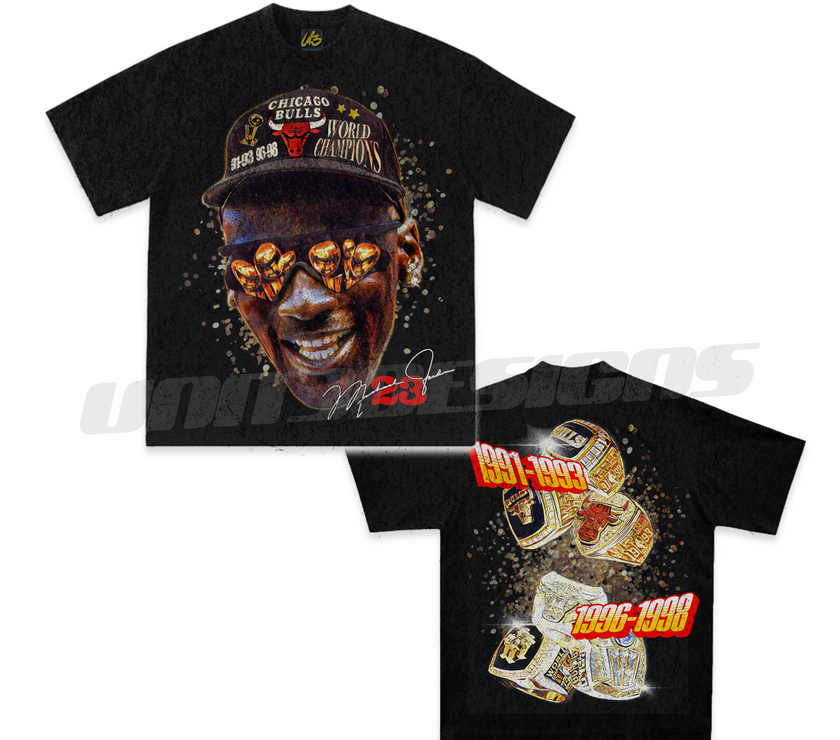 Michael Jordan 3 Peat x 2 Tee