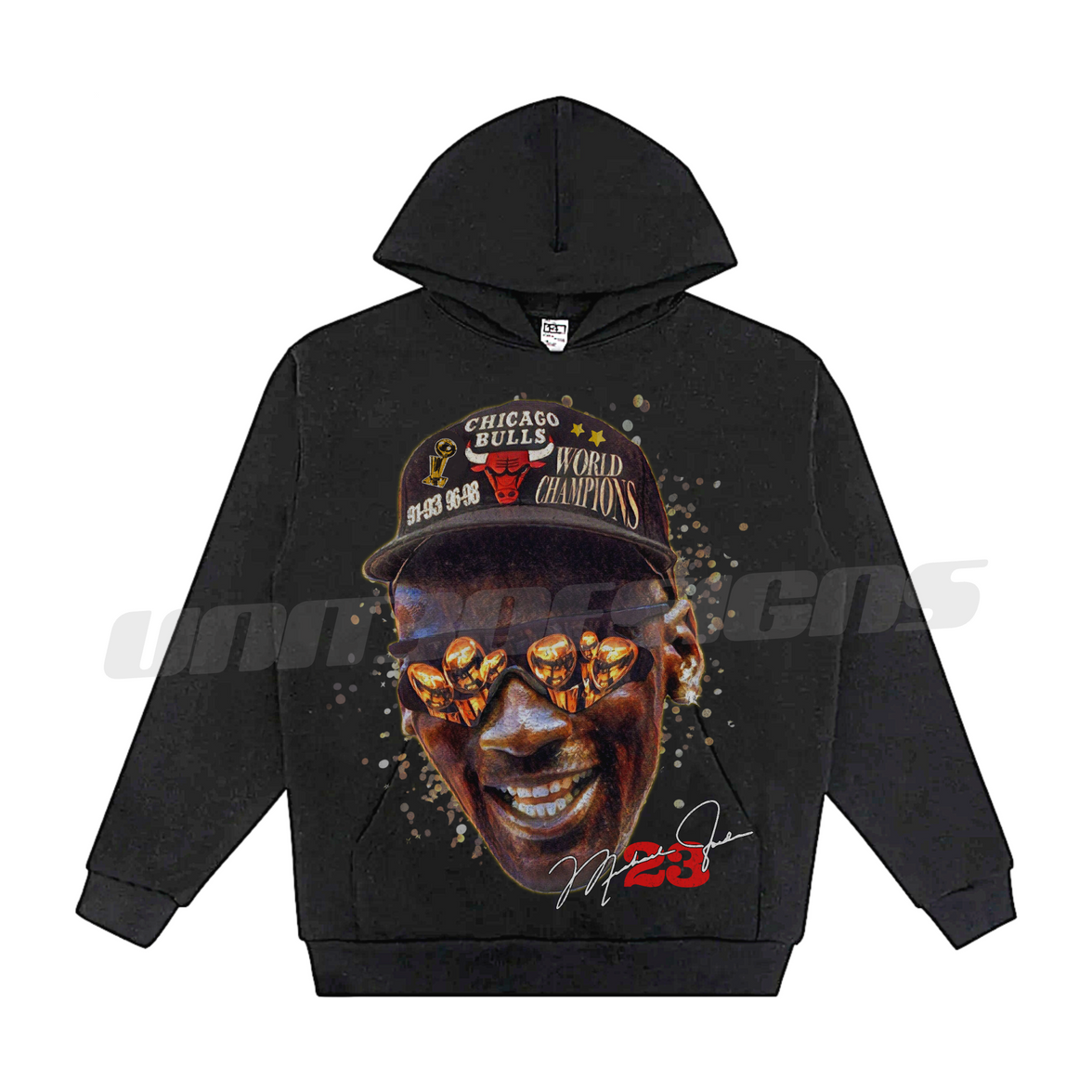 Michael Jordan 3 Peat x 2 Hoodie