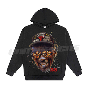 Michael Jordan 3 Peat x 2 Hoodie