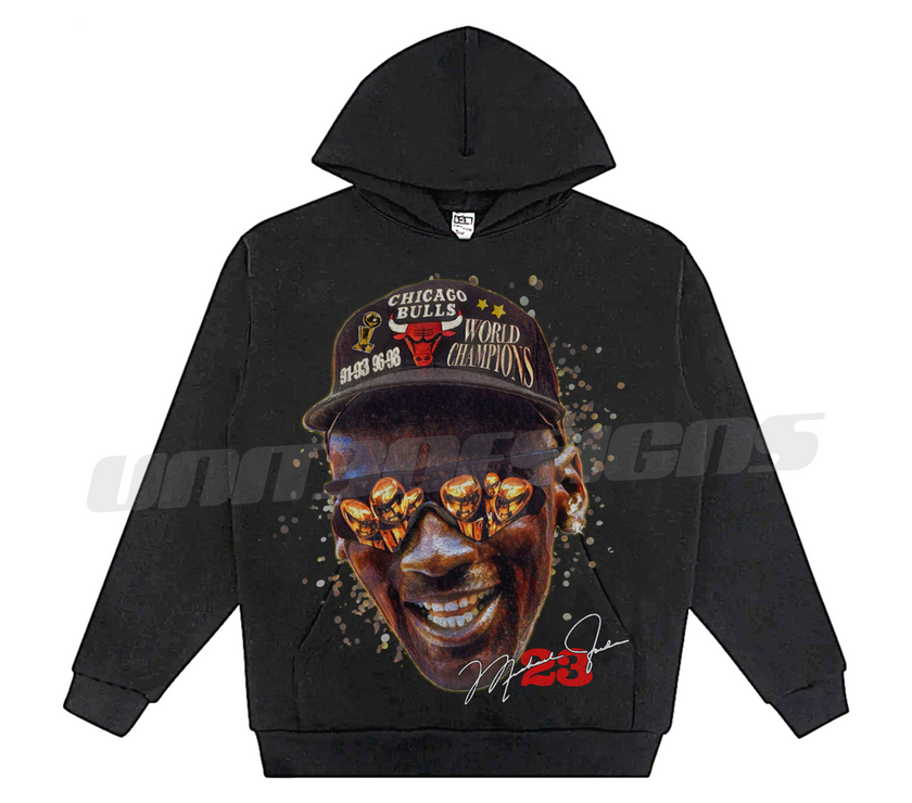 Michael Jordan 3 Peat x 2 Hoodie