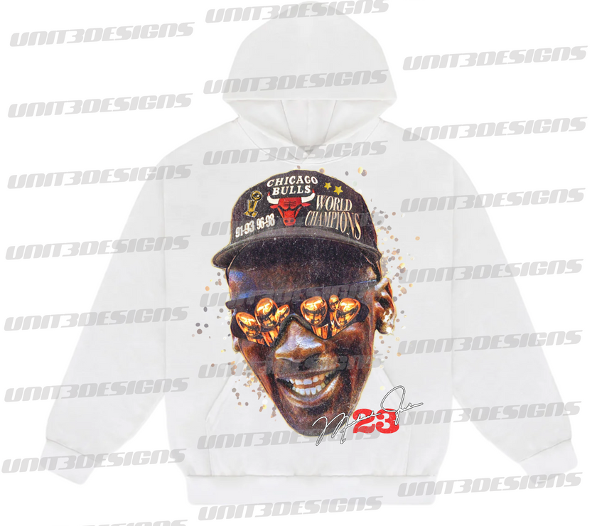 Michael Jordan 3 Peat x 2 Hoodie