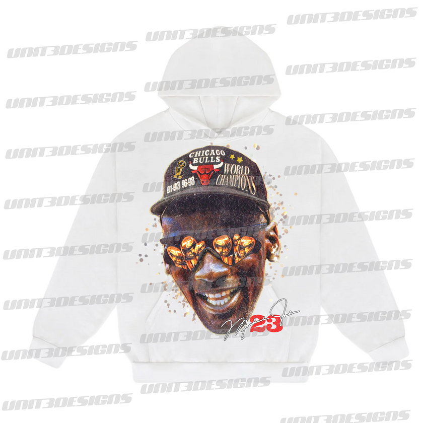 Michael Jordan 3 Peat x 2 Hoodie