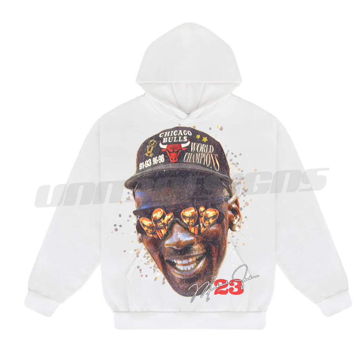 Michael Jordan 3 Peat x 2 Hoodie