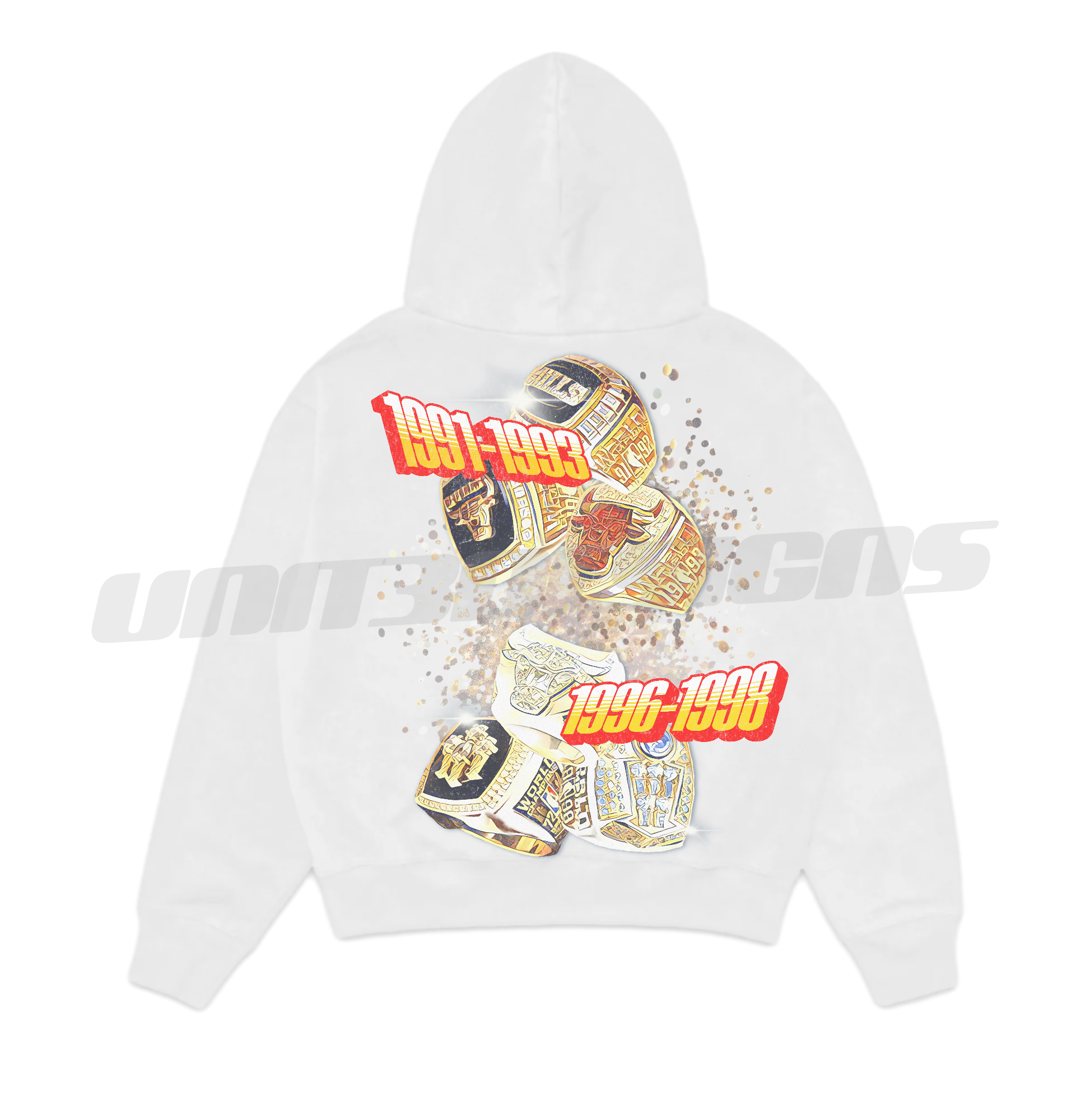 Michael Jordan 3 Peat x 2 Hoodie