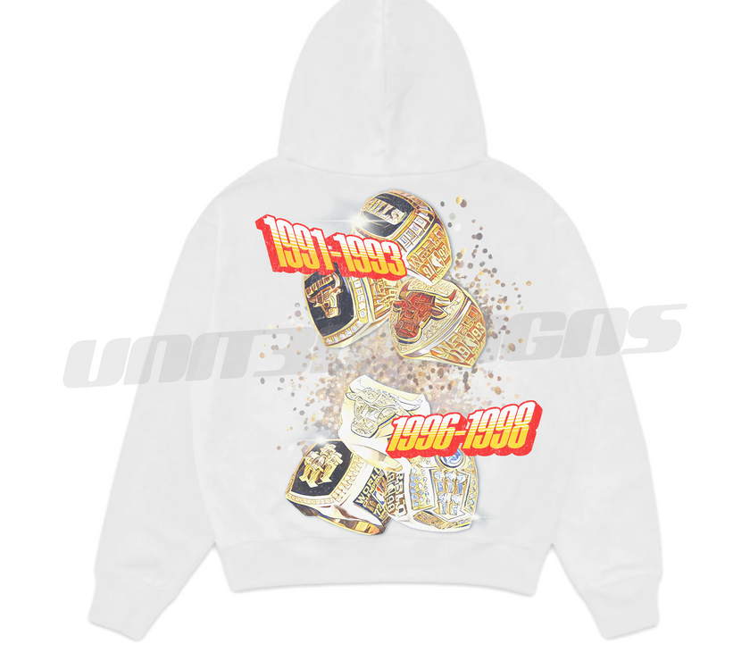 Michael Jordan 3 Peat x 2 Hoodie