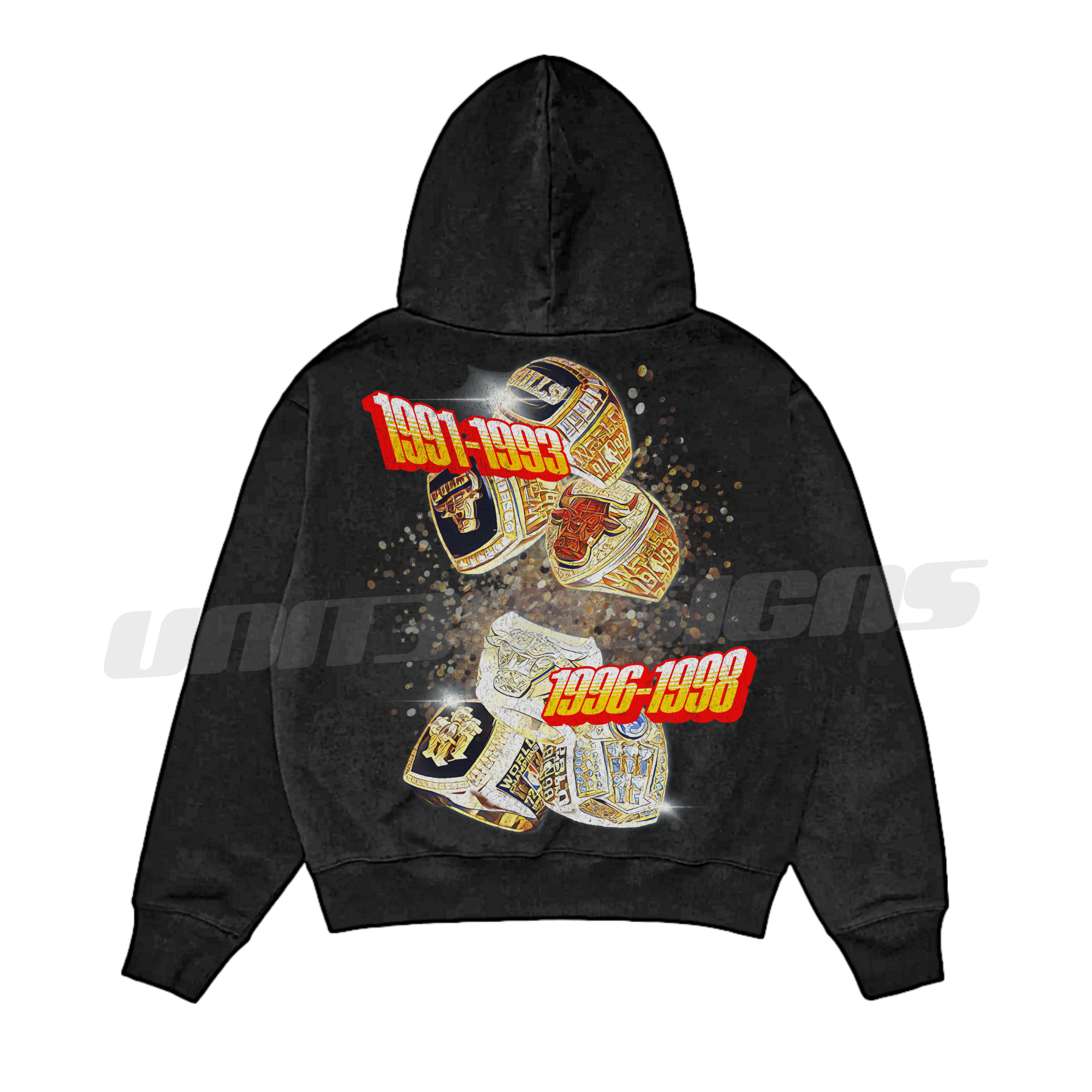 Michael Jordan 3 Peat x 2 Hoodie