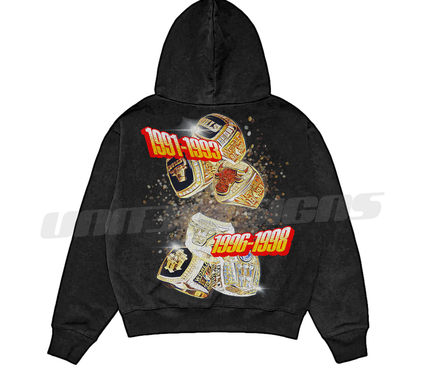 Michael Jordan 3 Peat x 2 Hoodie