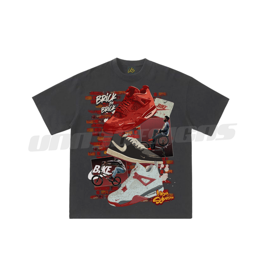 t*送様 Main story long tee brick 2Y Brick by Brick Hip Hop Tee | Unit3Designs