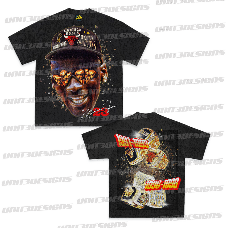 Michael Jordan 3 Peat x 2 Tee