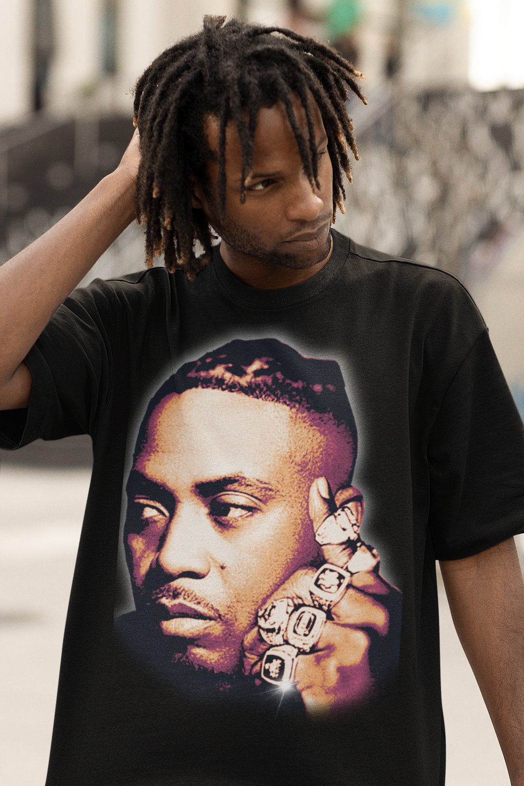 Nas 6 Rings 'King's Disease' T-shirt