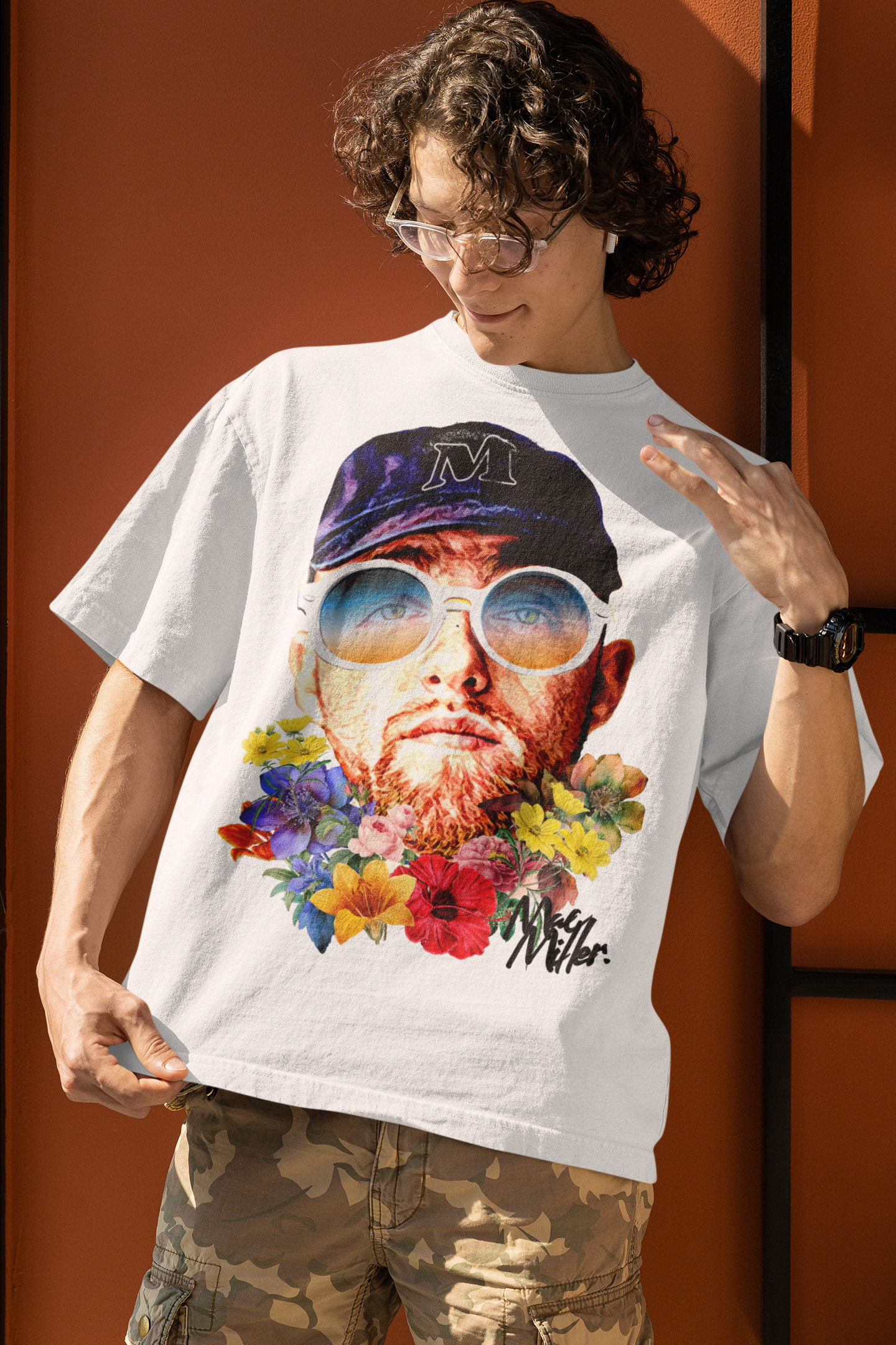 Mac Miller Floral T-shirt